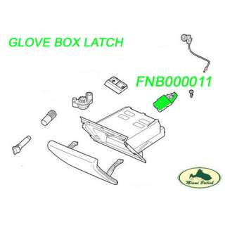 LAND ROVER GLOVE BOX COMPARTMENT LATCH LOCK ASSY RANGE 03 09 FNB000011 