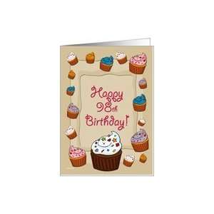  98th Birthday Cupcakes Card Toys & Games