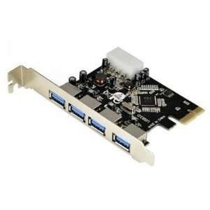  QQ Tech® PCI  e PCI Express 4 port USB3.0 hub Card adapter 