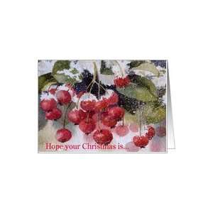 Christmas Berries Hope your Christmas Card Health 