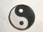 Ying Yang Black White Embroidered Iron On Patch 1.5 In items in 1 