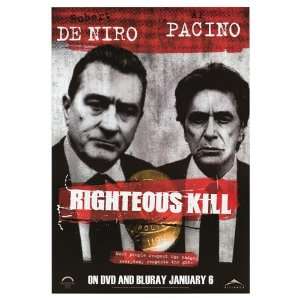 Righteous Kill Original Movie Poster, 26.75 x 39.5 (2008)