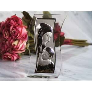  Wedding Favors Crystal S shaped glass Madonna icon (Set of 