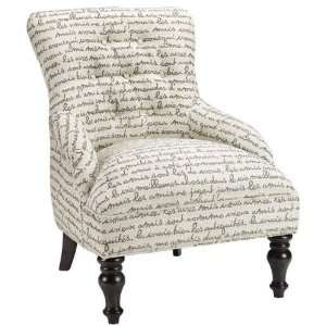  Birkin Arm Chair, 34Hx28W, NATURAL SCRIPT
