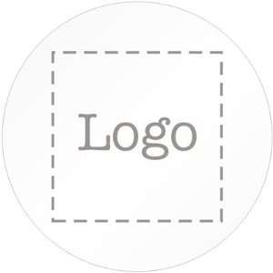  Custom Barcode Label, 1 Circle PermaGuard Gloss Office 