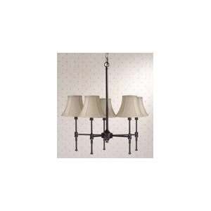 State Street Collection 5 Light Chandelier with Calais Cream Linen 