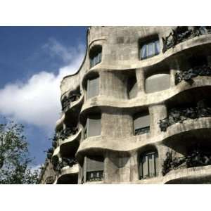 Gaudi Designed Apartment Building in Barcelona, Casa Mila, Barcelona 