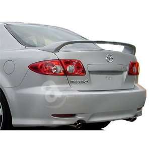  03 08 Mazda 6 4dr Factory Style Spoiler W/ LED   Painted 