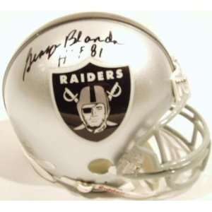  George Blanda Autographed Mini Helmet