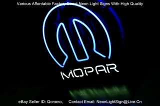 Dodge MOPAR AUTO MOTORS DEALER BEER BAR NEON LIGHT SIGN  