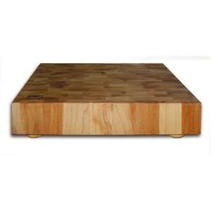   2012 Square End Grain Chopping Block with Wood Feet