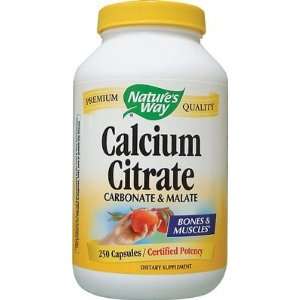  Natures Way Calcium Citrate/Malate 250 Caps Health 