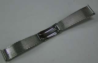 NOS 70S 20 MM MIDO SS MESH STELUX BAND,STRAP  