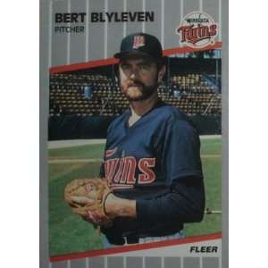  1989 Fleer #105 Bert Blyleven