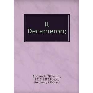  Il Decameron; Boccaccio Giovanni Books