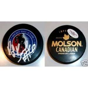 Ray Bourque Signed Hockey Puck   Hall Of Fame Jsa Avs  