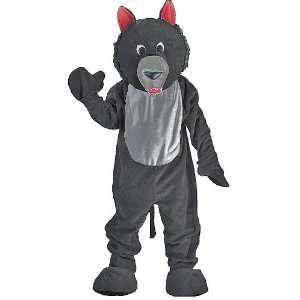  Quality Black Wolf Mascot   Size Adult (one size fits most 