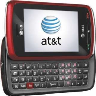 NEW LG XENON GR500 TOUCHSCREEN AT&T UNLOCKED PHONE RED  