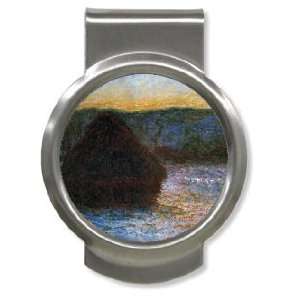  Haylofts Thaw Sunset By Claude Monet Money Clip Office 