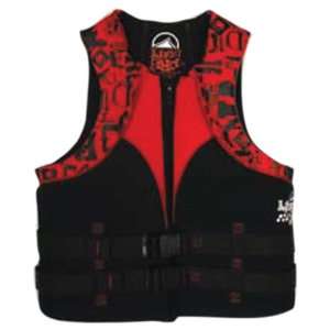  Liquid Force 2105448 Black/Red Large Hinge Vest Sports 