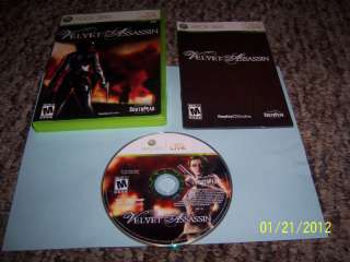 Velvet Assassin (Xbox 360, 2009) COMPLETE 612561700253  