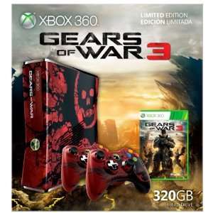 NEW Microsoft Xbox 360 Slim Gears of War 3 Limited Edition 320 GB 