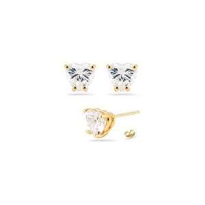    0.75 Cts Diamond Earring Settings in 14K Yellow Gold Jewelry