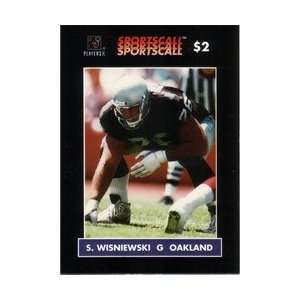  Collectible Phone Card $2. Steve Wisniewski (G Oakland 