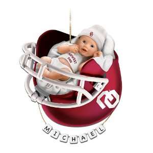  Oklahoma Sooners Personalized Babys First Christmas 