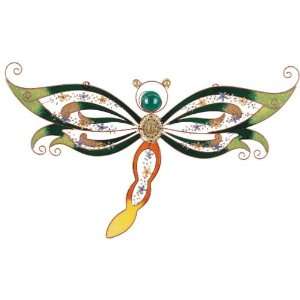   Copper And Gem Dragonfly Decoration Collectible Decor