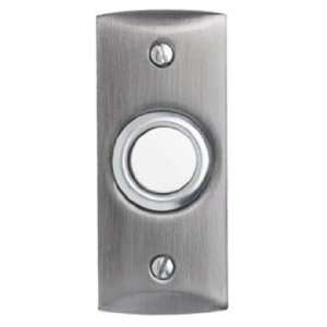  Satin Nickel Round Lighted Doorbell Button