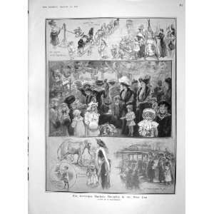  1907 CHRISTMAS MARKET WEST END LONDON KING SWEDEN LORD 