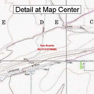 USGS Topographic Quadrangle Map   San Acacio, Colorado (Folded 