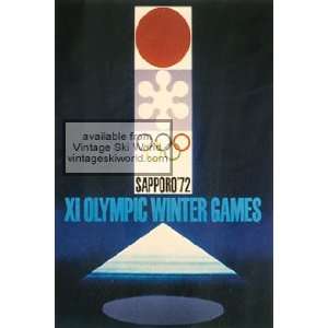  1972 Sapporo Winter Olympics Poster