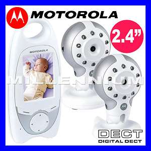 Motorola MBP30 Multicam 2 Remote Digital Video Baby Monitors Night 