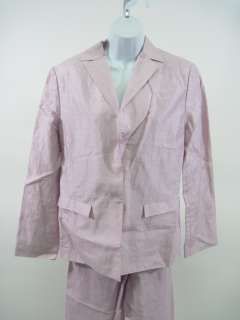 FINITY STUDIO Pink Linen Pant Suit Sz 12  