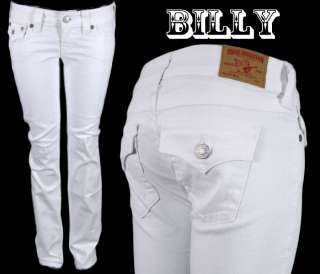 True Religion brand Jeans womens BILLY basic Body Rinse WHITE 