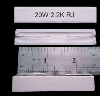 20W 2.2k ohm 2k2 Ceramic Cement Resistor 20 W Watt x 5  