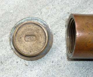 WW2 VINTAGE TRENCH ART TUBULAR CONTAINER MADE FROM A GUN SHELL CASING 