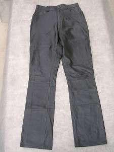 Juniors Sz 9 Black Leather & Suede XOXO Pants 28 x 32  
