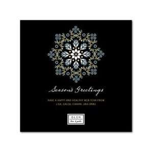  Business Holiday Cards   Budding Snowflake By Night Owl 