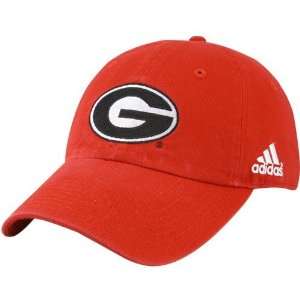   Adidas Georgia Bulldogs Red Achiever Adjustable Hat