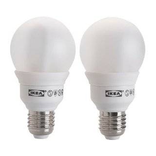 Ikea Sparsam Low energy Bulb E 26,globe,11 W   2 Pack
