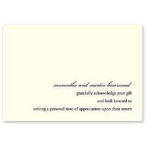  Gift Acknowledgement Ivory by Checkerboard