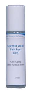 GLYCOLIC Acid Skin Roll On Peel 70%  Wrinkles Acne Easy  