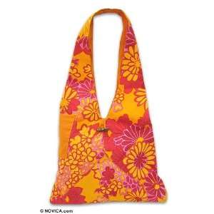  Cotton sling tote, Summer Heat
