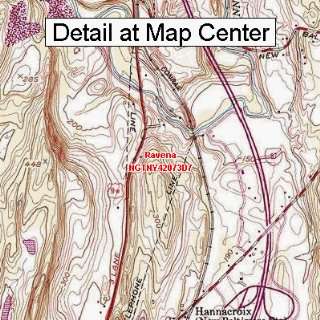 USGS Topographic Quadrangle Map   Ravena, New York (Folded/Waterproof)