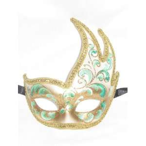    Green Colombina Onda Acquario Venetian Mask
