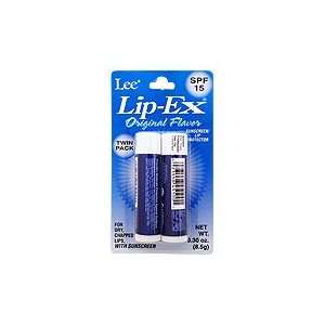  Lip Ex SPF 15 Original Balm   For Dry Chapped Lips, 1 twin 