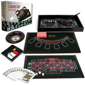 in 1 Casino Game Table Roulette Craps Poker BlackJack 844296052769 